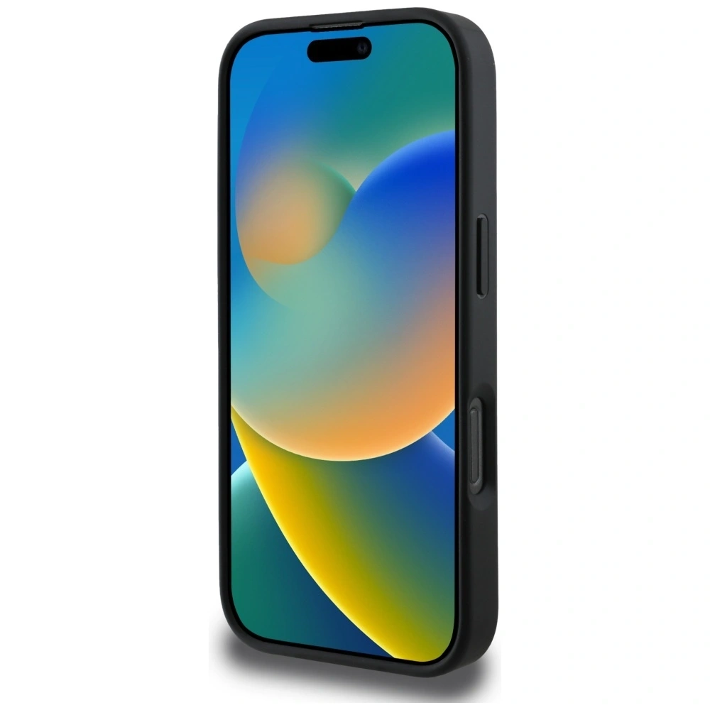 Etui Guess 4G Stripes z portfelem MagSafe do Apple iPhone 16 Pro Max czarny