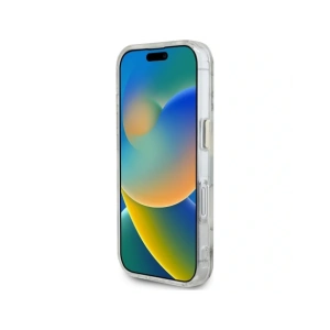Kup Guess Flori Sclipitoare butoane Triunghi MagSafe Apple iPhone 16 alb - GUE4408 - {ean13} - Sklep Home Screen