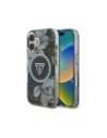 Kup Etui Guess Glitter Flowers Triangle Buttons MagSafe do Apple iPhone 16 czarny - GUE4409 - {ean13} - Sklep Home Screen