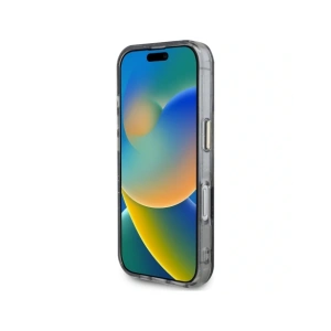 Kup Guess Flori Glitter Butoane Triunghi MagSafe Apple iPhone 16 negru - GUE4409 - {ean13} - Sklep Home Screen