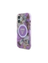 Kup Guess Glitter Flowers Triangle Buttons MagSafe Apple iPhone 16 fialový - GUE4410 - {ean13} - Sklep Home Screen
