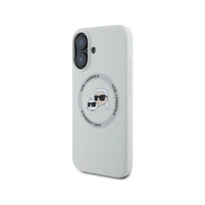 Kup Karl Lagerfeld Szilikon Dupla Fejek és Kör MagSafe Apple iPhone 16 bézs - KLD21961 - {ean13} - Sklep Home Screen