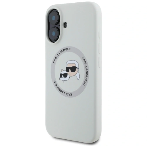 Kup Karl Lagerfeld Silicon Double Heads și Circle MagSafe Apple iPhone 16 bej - KLD21961 - {ean13} - Sklep Home Screen