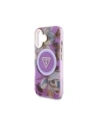 Kup Guess Glitter Flowers Triangle Buttons MagSafe Apple iPhone 16 fialový - GUE4410 - {ean13} - Sklep Home Screen
