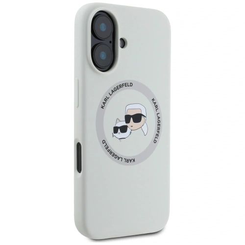 Kup Karl Lagerfeld Silicon Double Heads și Circle MagSafe Apple iPhone 16 bej - KLD21961 - {ean13} - Sklep Home Screen
