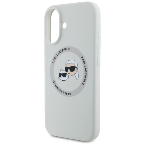 Kup Karl Lagerfeld Silicon Double Heads și Circle MagSafe Apple iPhone 16 bej - KLD21961 - {ean13} - Sklep Home Screen