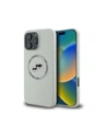Karl Lagerfeld Szilikon Dupla Fejek és Kör MagSafe Apple iPhone 16 Pro bézs