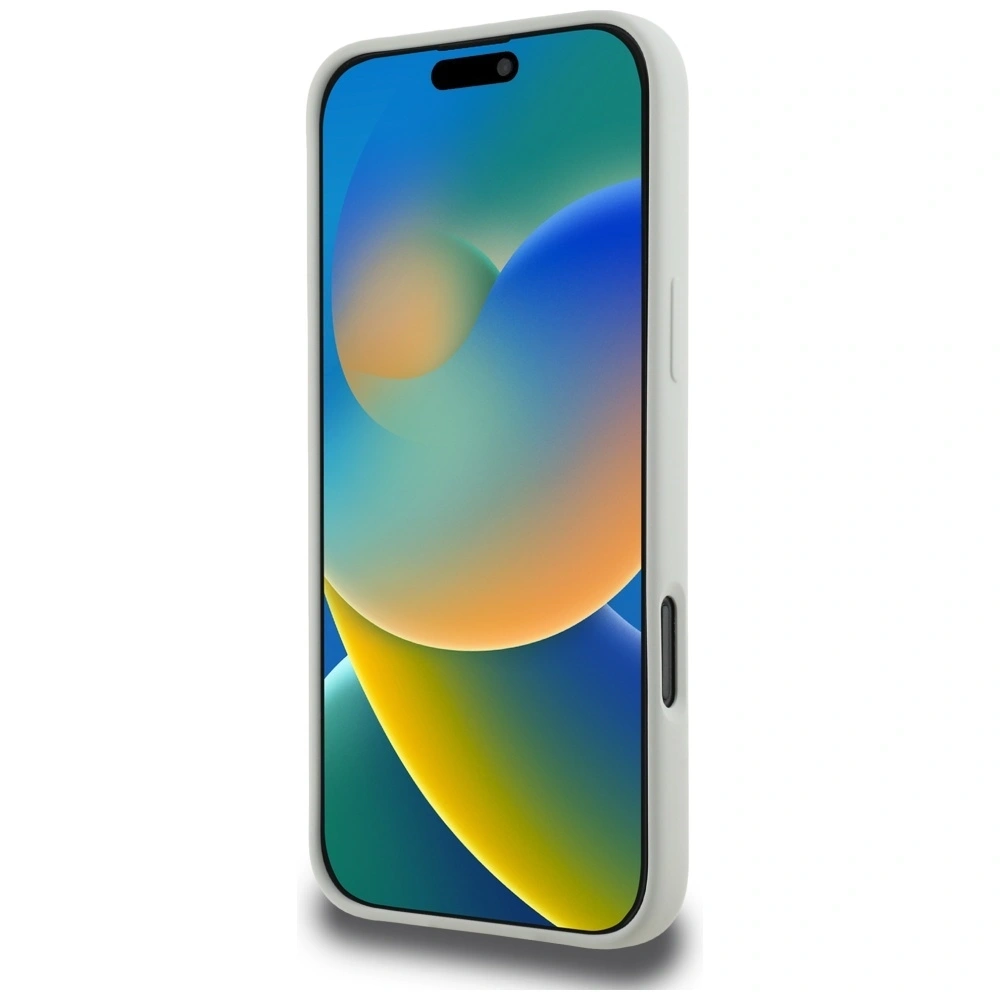 Etui Karl Lagerfeld Silicone Double Heads And Circle MagSafe do Apple iPhone 16 Pro beżowy