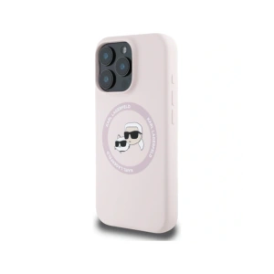 Kup Karl Lagerfeld Silicone Double Heads And Circle MagSafe Apple iPhone 16 Pro roz - KLD21965 - {ean13} - Sklep Home Screen