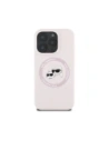 Buy Karl Lagerfeld Silicone Double Heads And Circle MagSafe Apple iPhone 16 Pro pink - KLD21965 - {ean13} - Home Screen Store Europe