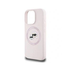Kup Karl Lagerfeld Silicone Double Heads And Circle MagSafe Apple iPhone 16 Pro roz - KLD21965 - {ean13} - Sklep Home Screen