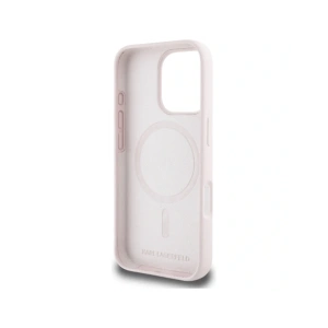 Kup Karl Lagerfeld Silicone Double Heads And Circle MagSafe Apple iPhone 16 Pro roz - KLD21965 - {ean13} - Sklep Home Screen
