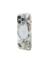 Kup Guess Flori Strălucitoare Butoane Triunghi MagSafe Apple iPhone 16 Pro alb - GUE4411 - {ean13} - Sklep Home Screen