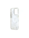 Kup Guess Flori Strălucitoare Butoane Triunghi MagSafe Apple iPhone 16 Pro alb - GUE4411 - {ean13} - Sklep Home Screen