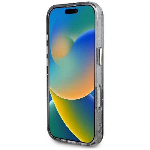 Kup Guess Csillogó Virágok Háromszög Gombok MagSafe Apple iPhone 16 Pro fekete - GUE4412 - {ean13} - Sklep Home Screen