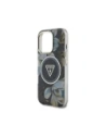 Kup Guess Glitzer Blumen Dreiecks Knöpfe MagSafe Apple iPhone 16 Pro schwarz - GUE4412 - {ean13} - Sklep Home Screen