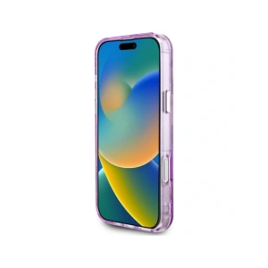 Kup Guess Flori Strălucitoare Butoane Triunghiulare MagSafe Apple iPhone 16 Pro violet - GUE4413 - {ean13} - Sklep Home Screen