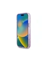 Kup Guess Glitzerblumen Dreiecks Knöpfe MagSafe Apple iPhone 16 Pro lila - GUE4413 - {ean13} - Sklep Home Screen
