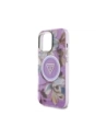 Kup Etui Guess Glitter Flowers Triangle Buttons MagSafe do Apple iPhone 16 Pro fioletowy - GUE4413 - {ean13} - Sklep Home Screen