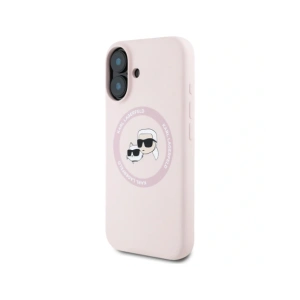Buy Karl Lagerfeld Silicone Double Heads And Circle MagSafe Apple iPhone 16 pink - KLD21966 - {ean13} - Home Screen Store Europe