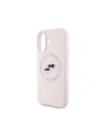 Kup Karl Lagerfeld Capete Duble din Silicon și Cerc MagSafe Apple iPhone 16 roz - KLD21966 - {ean13} - Sklep Home Screen