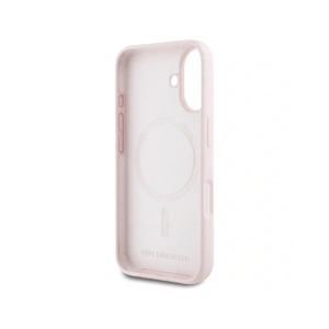 Kup Etui Karl Lagerfeld Silicone Double Heads And Circle MagSafe do Apple iPhone 16 różowy - KLD21966 - {ean13} - Sklep Home Screen
