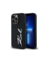 Buy Karl Lagerfeld Silicone Metal Script Logo Apple iPhone 14 Pro black - KLD21967 - {ean13} - Home Screen Store Europe