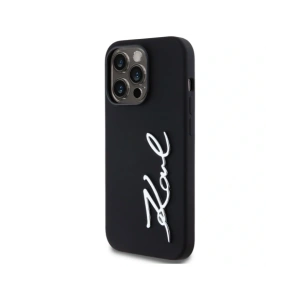 Kup Karl Lagerfeld Silikon Metall Skript Logo Apple iPhone 14 Pro schwarz - KLD21967 - {ean13} - Sklep Home Screen