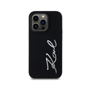 Kup Etui Karl Lagerfeld Silicone Metal Script Logo do Apple iPhone 14 Pro czarny - KLD21967 - {ean13} - Sklep Home Screen