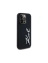Buy Karl Lagerfeld Silicone Metal Script Logo Apple iPhone 14 Pro black - KLD21967 - {ean13} - Home Screen Store Europe