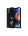 Kup Karl Lagerfeld Silikonový kovový nápisový logo Apple iPhone 14 Pro Max černý - KLD21968 - {ean13} - Sklep Home Screen