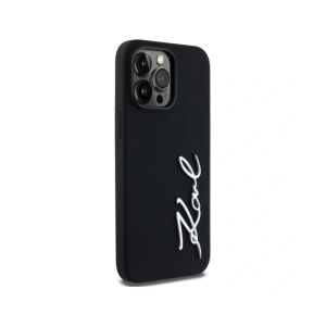 Kup Etui Karl Lagerfeld Silicone Metal Script Logo do Apple iPhone 14 Pro Max czarny - KLD21968 - {ean13} - Sklep Home Screen
