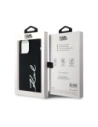 Kup Karl Lagerfeld Silikonový kovový nápisový logo Apple iPhone 14 Pro Max černý - KLD21968 - {ean13} - Sklep Home Screen