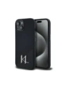 Kup Karl Lagerfeld Silikon Schatten Metall Initial MagSafe Apple iPhone 15 schwarz - KLD21969 - {ean13} - Sklep Home Screen