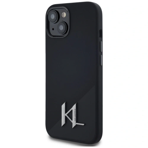 Kup Karl Lagerfeld Szilikon Árnyék Fém Inicial MagSafe Apple iPhone 15 fekete - KLD21969 - {ean13} - Sklep Home Screen