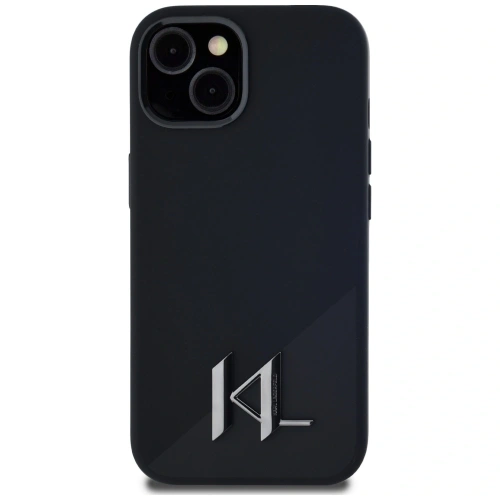 Kup Karl Lagerfeld Szilikon Árnyék Fém Inicial MagSafe Apple iPhone 15 fekete - KLD21969 - {ean13} - Sklep Home Screen