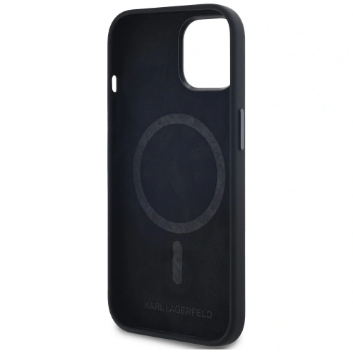 Buy Karl Lagerfeld Silicone Shadow Metal Initial MagSafe Apple iPhone 15 black - KLD21969 - {ean13} - Home Screen Store Europe