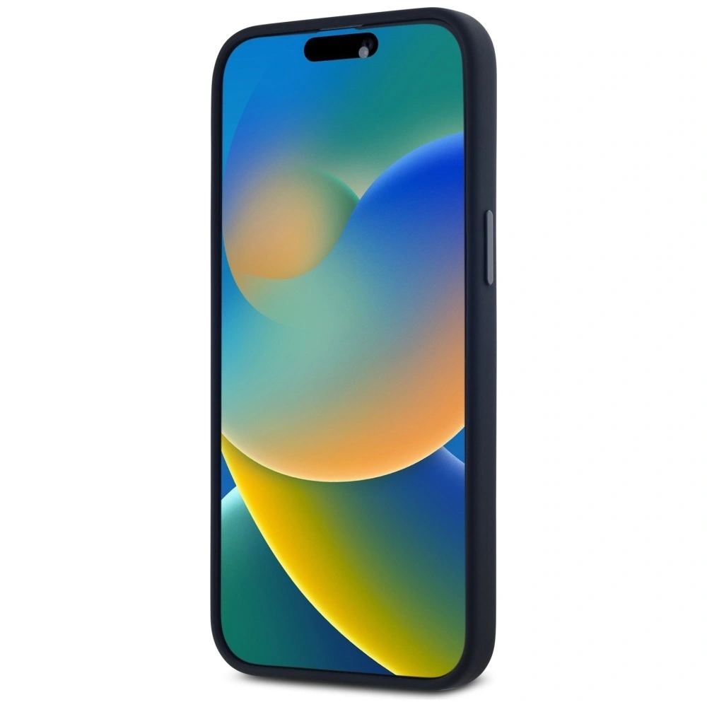 Etui Karl Lagerfeld Silicone Shadow Metal Initial MagSafe do Apple iPhone 15 Pro czarny