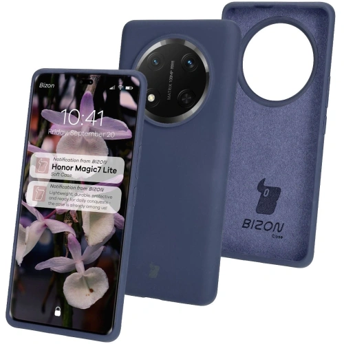 Kup Silikonowe etui Bizon Soft Case do Honor Magic7 Lite ciemnoniebieskie - BIZ8640 - {ean13} - Sklep Home Screen