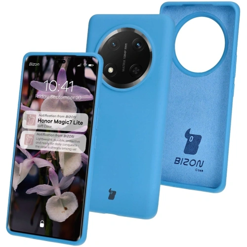 Kup Silikonowe etui Bizon Soft Case do Honor Magic7 Lite niebieskie - BIZ8641 - {ean13} - Sklep Home Screen