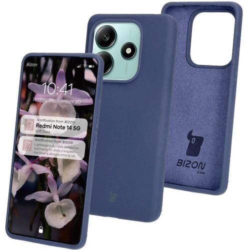 Kup Bizon Soft Case Xiaomi Redmi Note 14 5G sötétkék - BIZ8642 - {ean13} - Sklep Home Screen