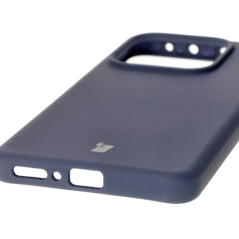 Silikonowe etui Bizon Soft Case do Xiaomi Redmi Note 14 5G ciemnoniebieskie