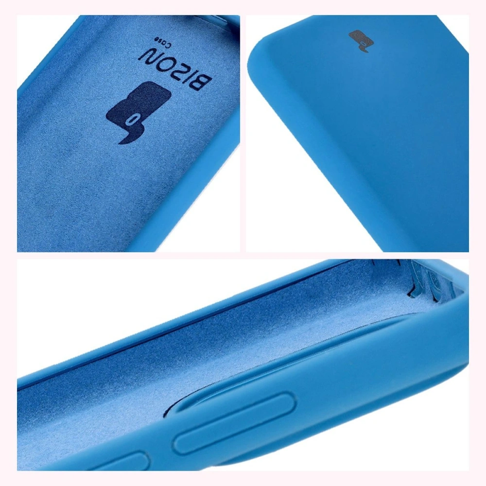 Silikonowe etui Bizon Soft Case do Xiaomi Redmi Note 14 5G niebieskie
