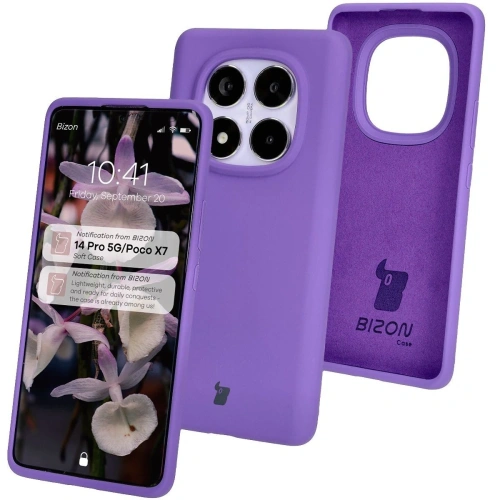 Kup Bizon Soft Case Xiaomi Redmi Note 14 Pro 5G / Poco X7 lila - BIZ8644 - {ean13} - Sklep Home Screen