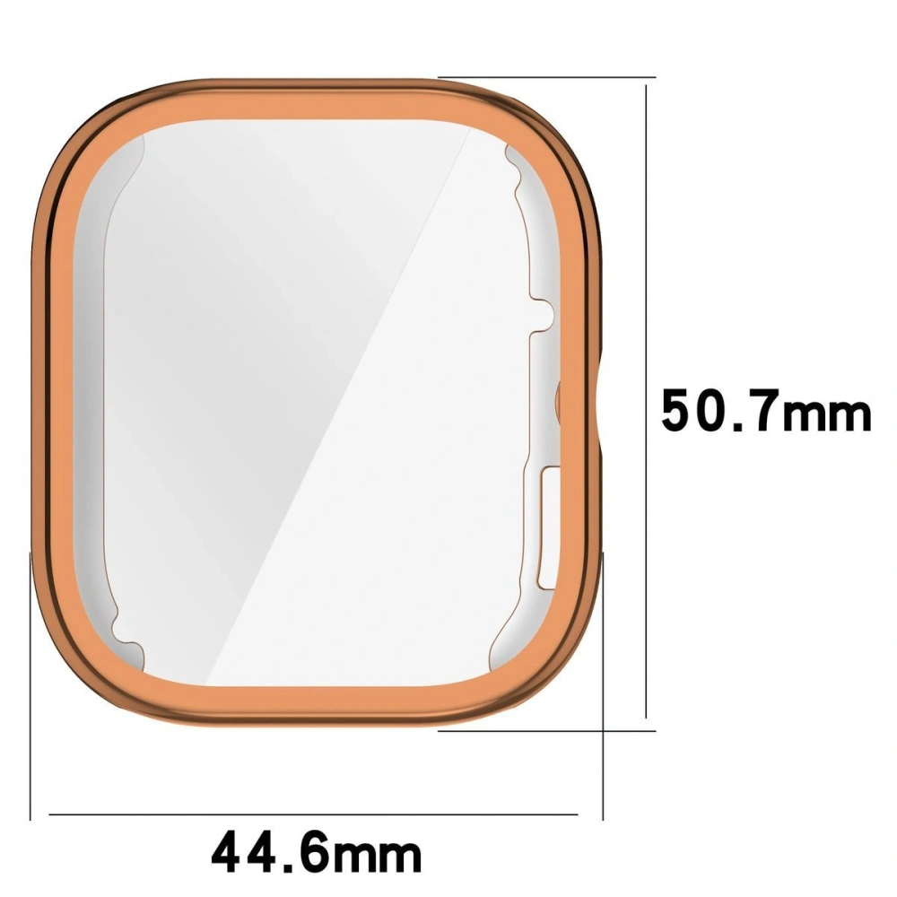 Etui z osłoną ekranu Bizon Case Watch Felipe do Xiaomi Redmi Watch 5 różowozłote