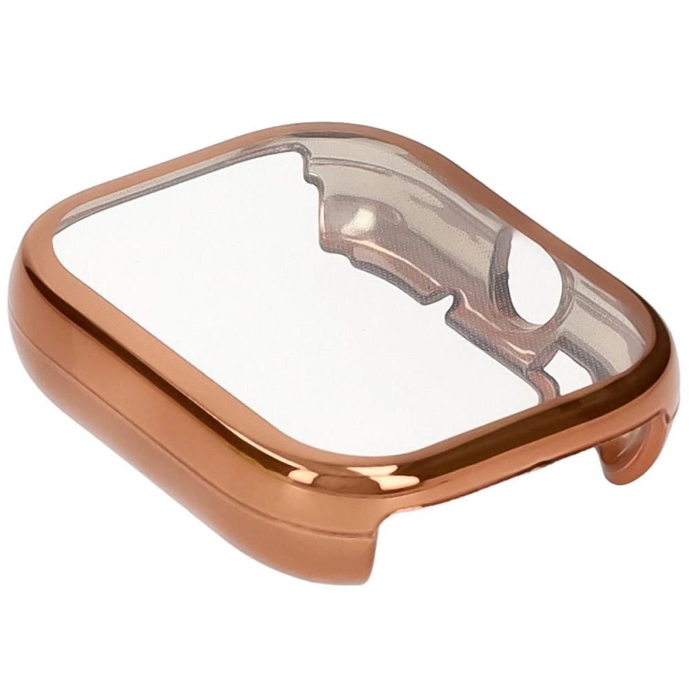 Etui z osłoną ekranu Bizon Case Watch Felipe do Xiaomi Redmi Watch 5 różowozłote