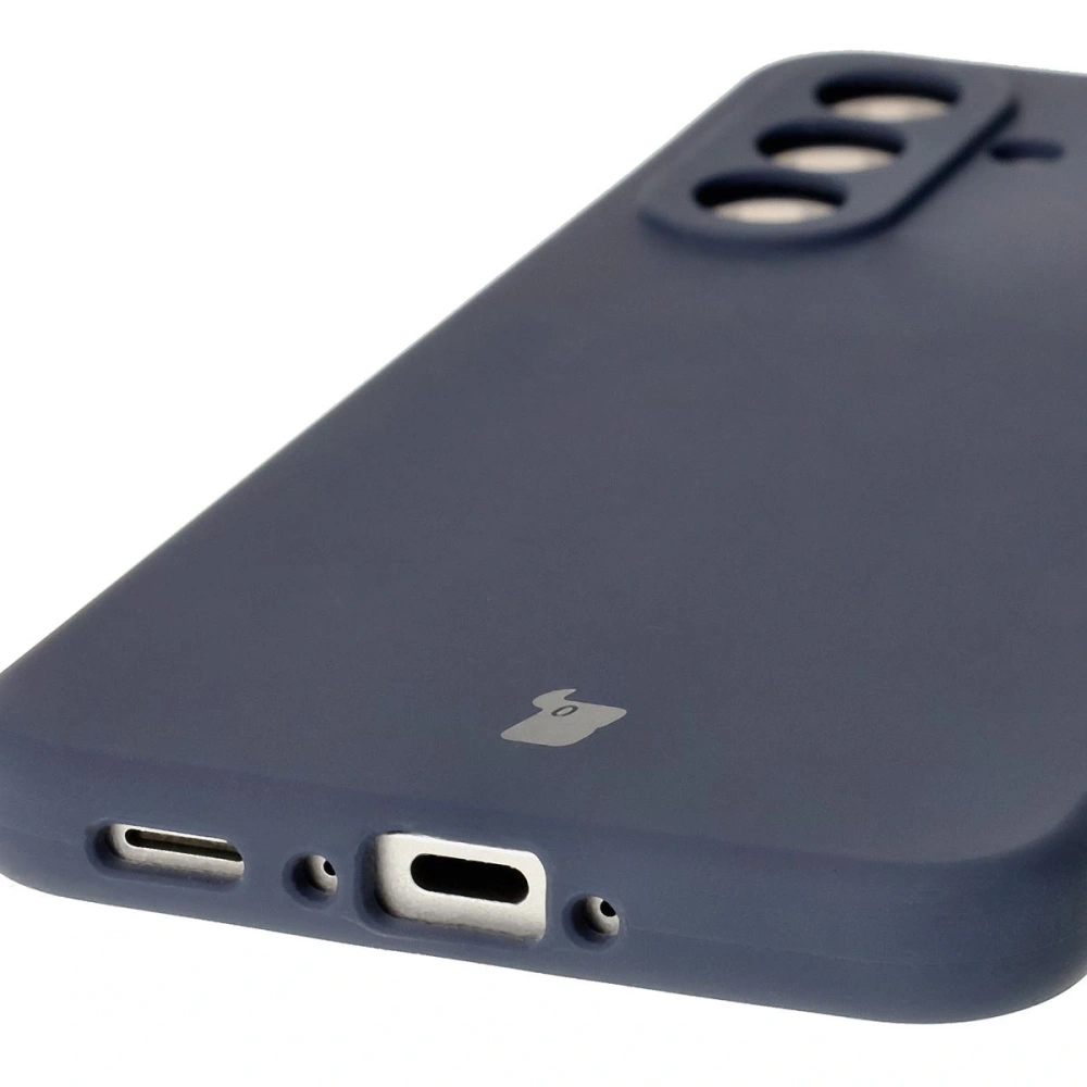 Silikonowe etui Bizon Soft Case do Samsung Galaxy A36 5G ciemnoniebieskie