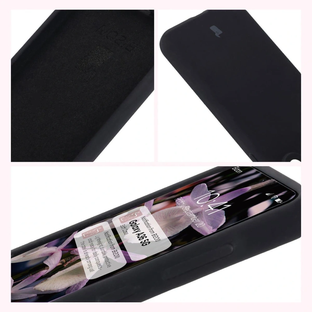 Silikonowe etui Bizon Soft Case do Samsung Galaxy A36 5G czarne