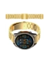 Pasek ze stali nierdzewnej Bizon Strap Watch Aura do Smartwatcha 22 mm złoty