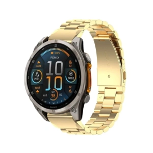 Kup Pasek ze stali nierdzewnej Bizon Strap Watch Aura do Smartwatcha 22 mm złoty - BIZ8656 - {ean13} - Sklep Home Screen